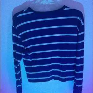 oversized long sleeve striped t-shirt